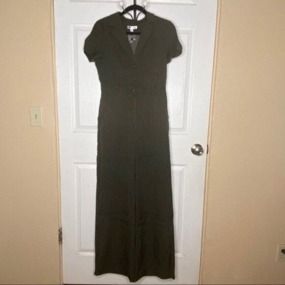 Wild Honey Jumpsuit Wide Leg Pinstripe New Y - Picture 14 of 14